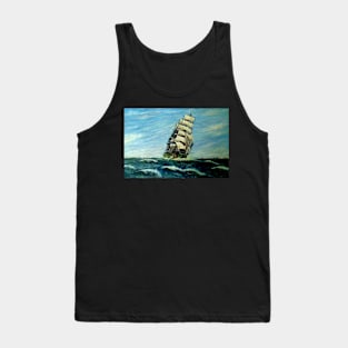 SQUARE RIGGER 'ILLAWARA' STEEL SAILING SHIP Tank Top